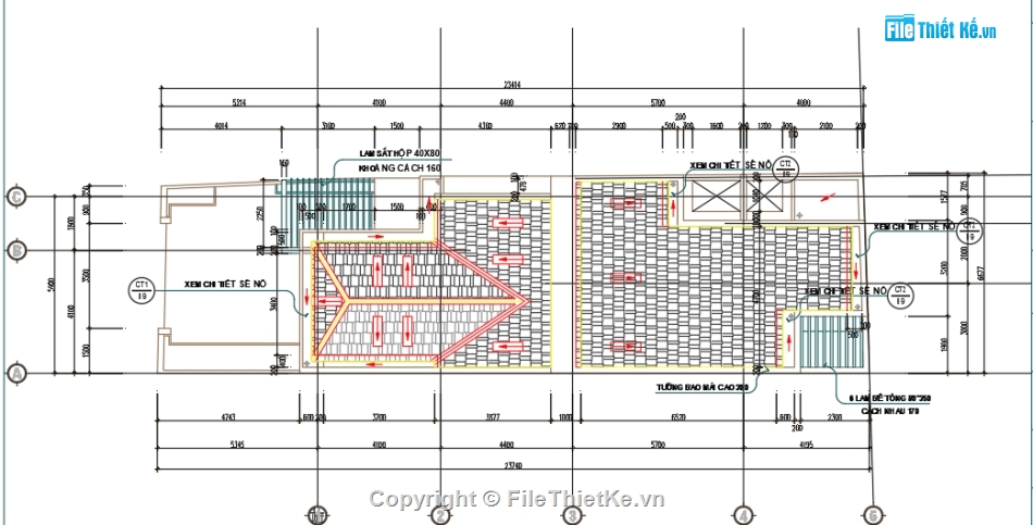 Bản vẽ cad Nhà cấp 4,Cad + su nhà cấp 4,bản vẽ nhà 1 tầng,Nhà cấp 4 kích thước 6.25x23.74m